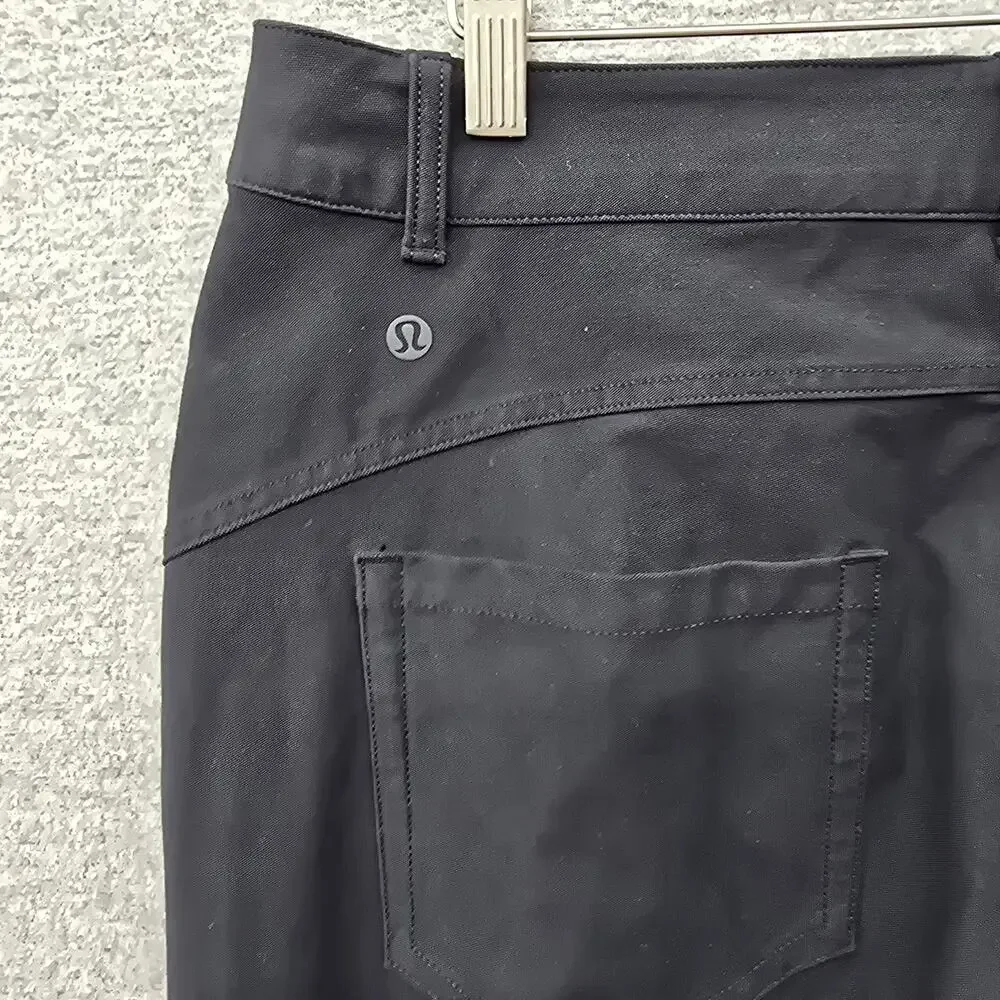 LULEMON WOMENS CITY SLEEK 5 POCKET WIDE LEG PANT, SIZE 31